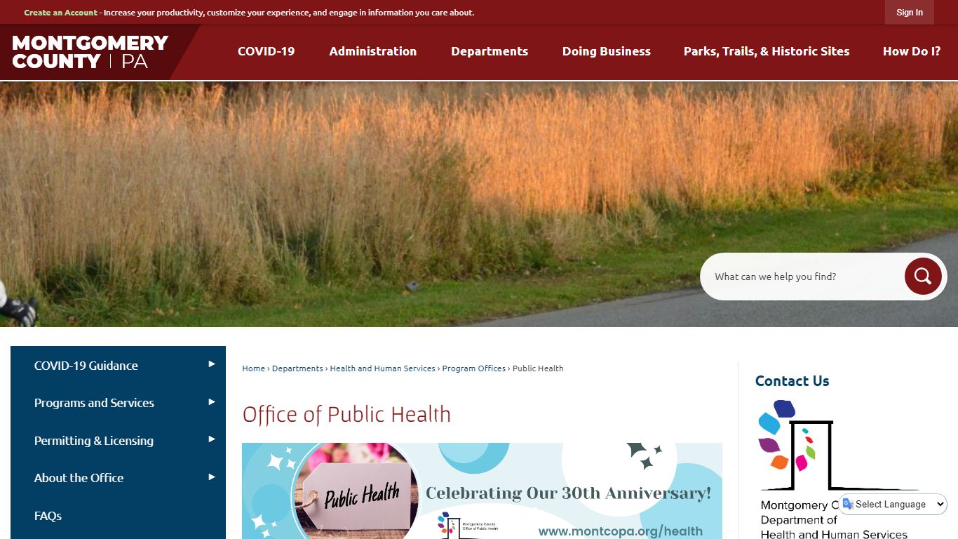 Office of Public Health | Montgomery County, PA - Official Website